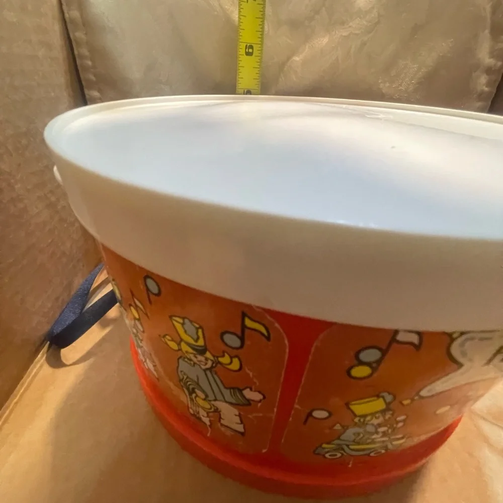 1979 Fisher-Price Vintage Toy Drum with Accessories #921 VERY CLEAN 8x5” - Picture 11 of 11